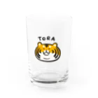 猫のミケランジェロの虎さんグラス Water Glass :front