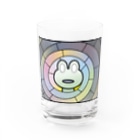 B-catのカエル（ステンドグラス風）_コップ Water Glass :front