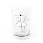 鳥女の夢の鳥女 Water Glass :front