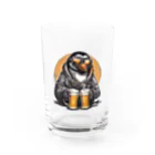 ペンギンスタイル_NKstyles2023のペンギン村の『ペンビール〜Penbeer〜』 Water Glass :front