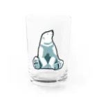 イトシモノのシロクマ ジレンマ　（あお） Water Glass :front