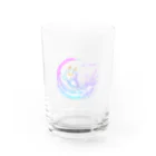 ヤギ屋本舗＊hoe オリジナルイラスト＊のBaby　Dragon　ほわきらver Water Glass :front