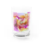 Healingcolor art椿のkawaii Water Glass :front