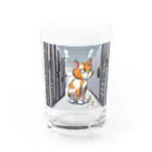 土曜日のにゃんぱねらのデータセンターの猫 Water Glass :front