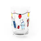 いっぷく処 てんてんの皆でお祭り楽しいな Water Glass :front