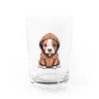 Vasetti_pressのパーカーを着ているピットブル Water Glass :front