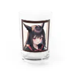 ソノタショップの美少女ねこ Water Glass :front