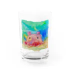 onmycolorの楽描き店のめんだぁこさん Water Glass :front