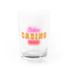 casino_godのCASINO GODオリジナルロゴグッズ Water Glass :front