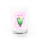 m-ko_chanのm.ko.chanのメロンソーダ Water Glass :front