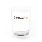 let's enjoyのlet's enjoy 【I Love Beer】 Water Glass :front