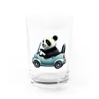 Shiba_IncのPanda driving a car（車を運転するパンダ） Water Glass :front