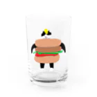 何の変哲もない井田のくーちゃんバーガー Water Glass :front