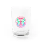 ﾈﾓﾌｨﾗのタツノオトシゴ 曼荼羅 白 Water Glass :front