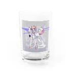 にゃもふぇのQちゃん Water Glass :front