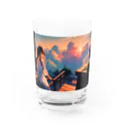 卯月なのかのTwilight Journey　〜黄昏に染まる世界の旅〜　No.3「スカイガーデン」 Water Glass :front