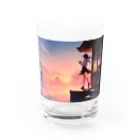 卯月なのかのTwilight Journey　〜黄昏に染まる世界の旅〜　No.2「第4の大洋」 Water Glass :front