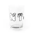 6_8のMBTI　ENTJさん用　グッズ　白 Water Glass :front