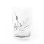 Neznayer shopのChicken doodle Water Glass :front