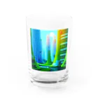 やさぐれメタルの未来都市TANTAN Water Glass :front