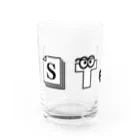 6_8のMBTI　ISTJさん用　グッズ　白 Water Glass :front