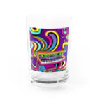 stugio_kの鮮やかなピアノ柄 Water Glass :front