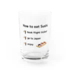 noa110のHow to eat Sushi Water Glass :front