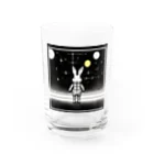 kota.の宇宙のうさぎ Water Glass :front