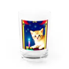 可愛い猫ちゃんの占い猫ちゃん Water Glass :front