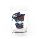 可愛い猫ちゃんの海賊うみ猫ちゃん Water Glass :front