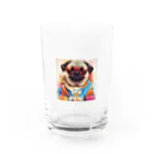 LEONのWe♥PUG　色彩（パグ大好き！） Water Glass :front