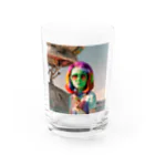 献血するドラキュラの宇宙人シリーズ Water Glass :front