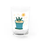 チャッピーの日光を浴びる Water Glass :front