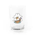 ナポリのSUZURIのホットドックとうさちゃん Water Glass :front