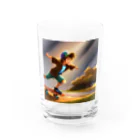 FACTORY MOWのスケートボードの男の子 Water Glass :front