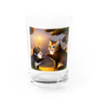 ふあもこキャットランドの夜行性のキティ星座 Water Glass :front