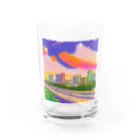 フィットネスパパの水彩のマニラグッズ Water Glass :front