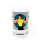 フィットネスパパの筋トレ欲爆上げグッズ Water Glass :front