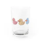 古壱のおもちゃのアヒルたち Water Glass :front