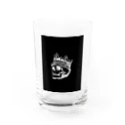 COOL&SIMPLEのBlack White Illustrated Skull King  Water Glass :front