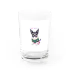 mnk527のおしゃれなボストンテリアグッズ Water Glass :front