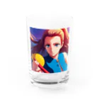 🎨デザイン宮殿🛍️の戦う乙女 Water Glass :front