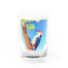 tamatamasuzuriの可愛いキツツキ Water Glass :front