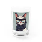 neko_skipのオサレキャットよしお Water Glass :front