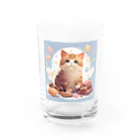 M_YKのネコチヤン Water Glass :front