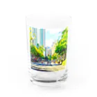 アロハビレッジのワイキキ通り🚶🚶‍♂️🚶 Water Glass :front