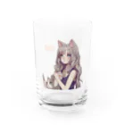 wdd4691のイヤちゃん Water Glass :front