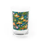 sagimoriのカエルアート Water Glass :front