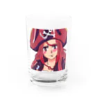 henreの海賊の少女 Water Glass :front