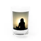 ダブル15の背中で語ろうグッズ Water Glass :front